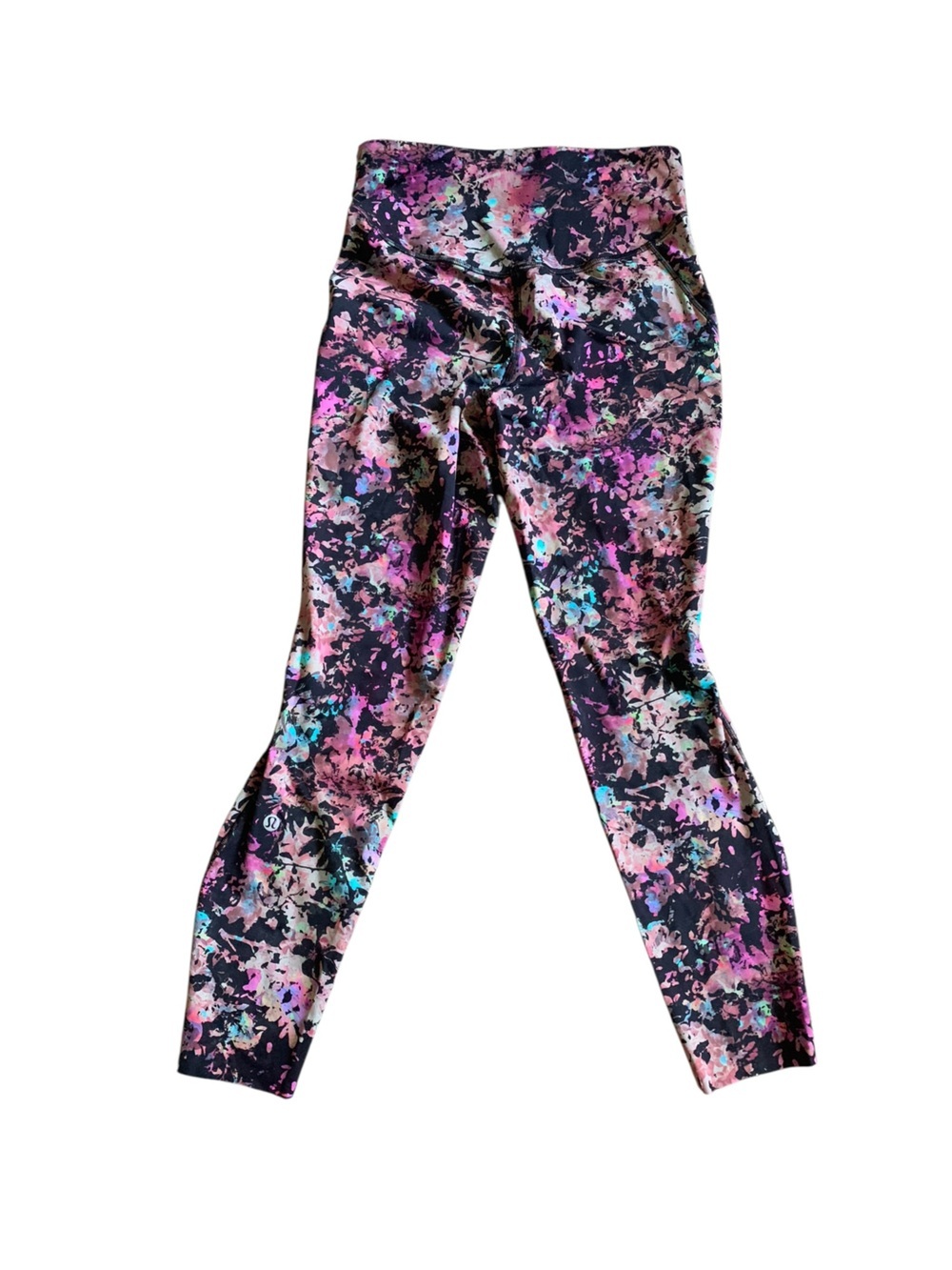 Lululemon Base Pace High Rise Tight 25" Floral Electric Multi Size 6 Nulux